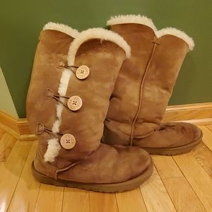 UGG® Bailey Suede Button Triplet II Boots